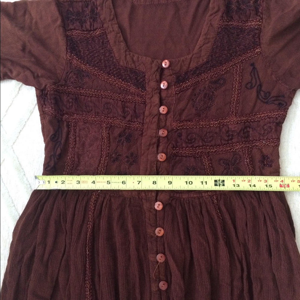 2/$10 - Brown Festival Dress by Speed Limit, Med - Picture 7 of 7